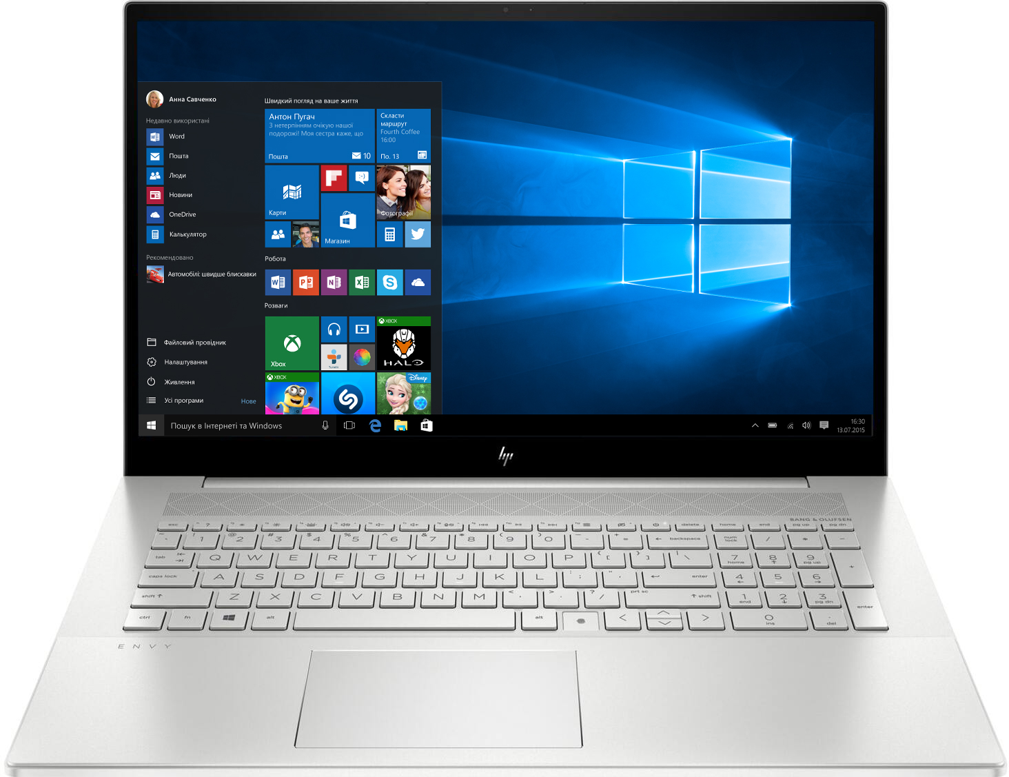

Ноутбук HP Envy 17-ch0003ua Silver
