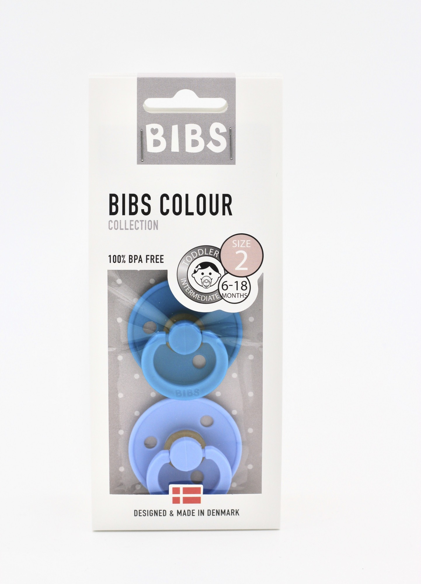 

Пустышка BIBS Dark Teal + Sky Blue 6 - 18 мес.