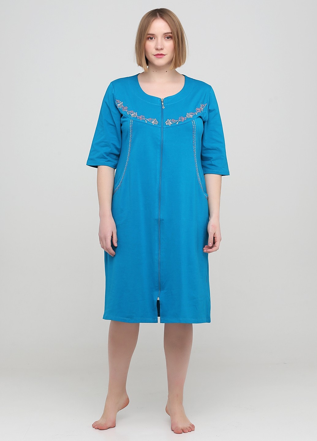 

Халат Romeo Life  бирюза 3504-38, Халат Romeo Life 2XL бирюза 3504-38