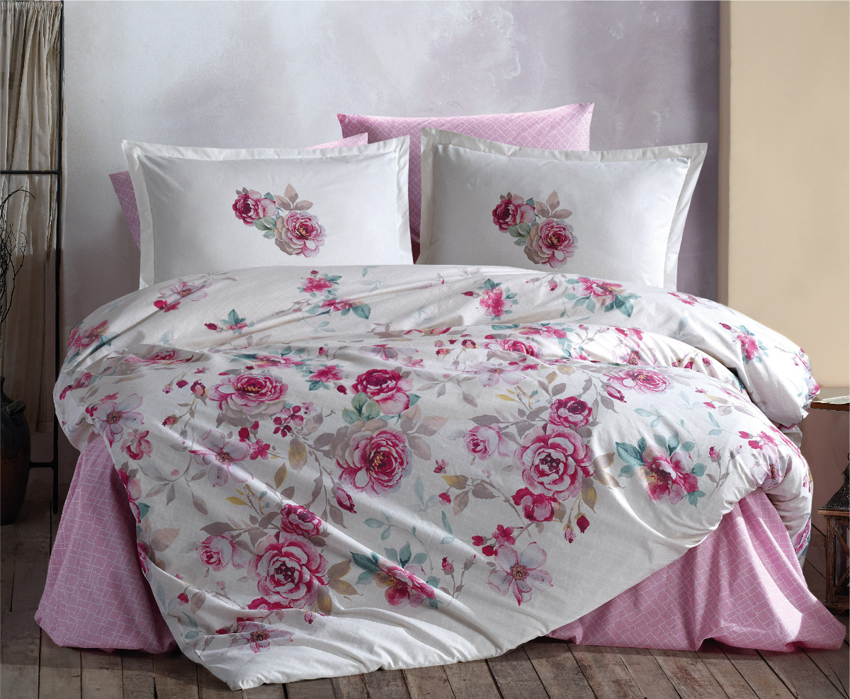 

Постельное белье CLASY ранфорс 160x220 см DESIMA V1 PEMBE