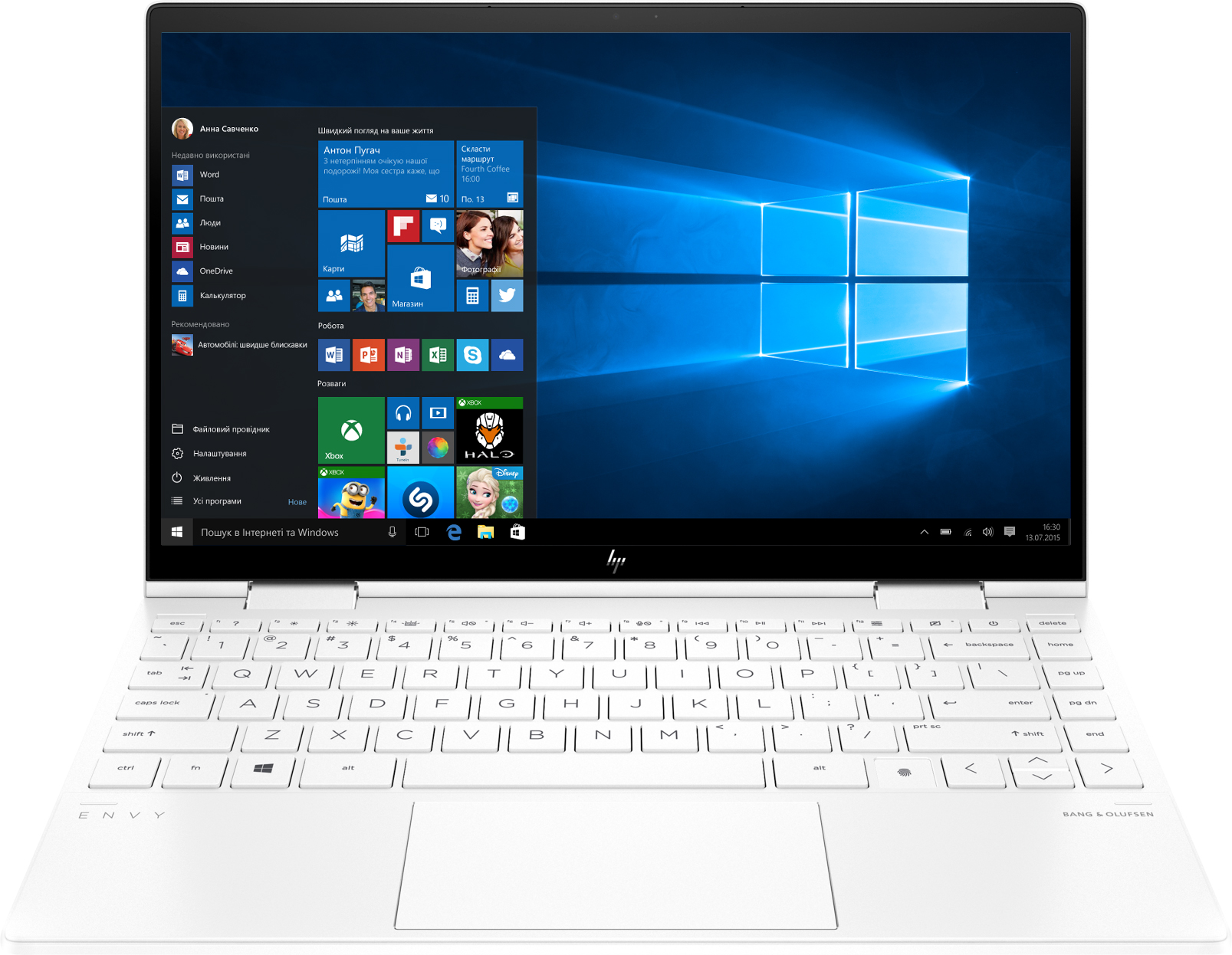 

Ноутбук HP Envy x360 Convertible 13-ay0017ua (423U3EA) White