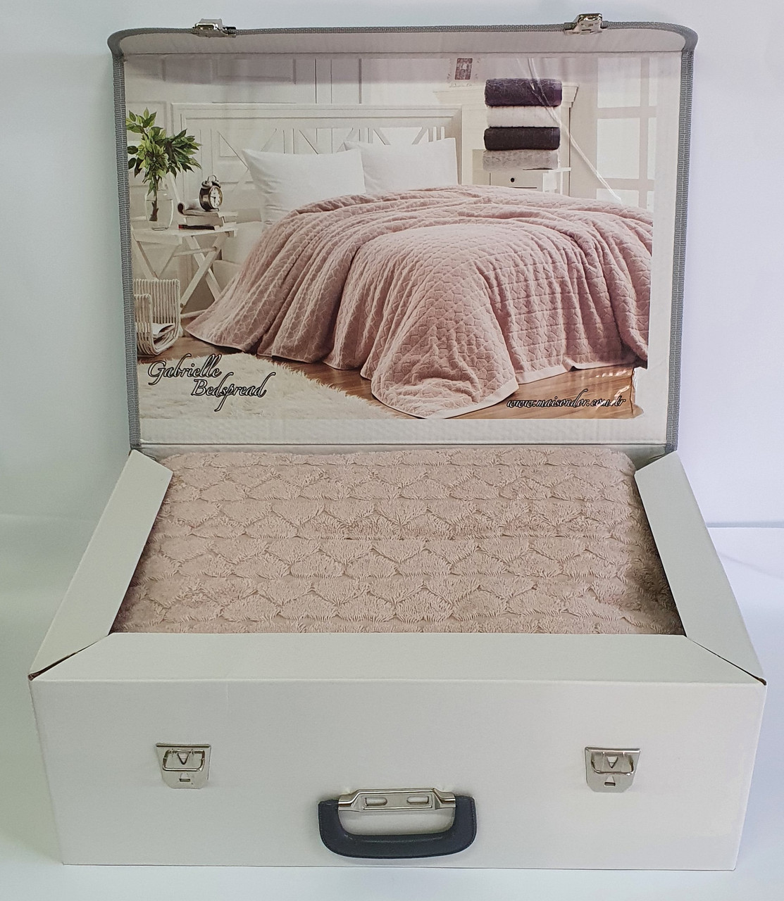 

Покрывало Maison D'or Махровое Gabriella 220*240 Rosa