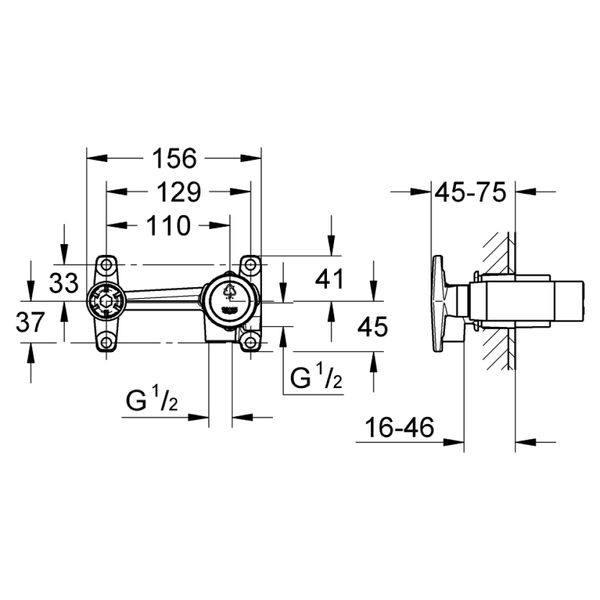 

Внутренняя часть смесителя Grohe 32635000