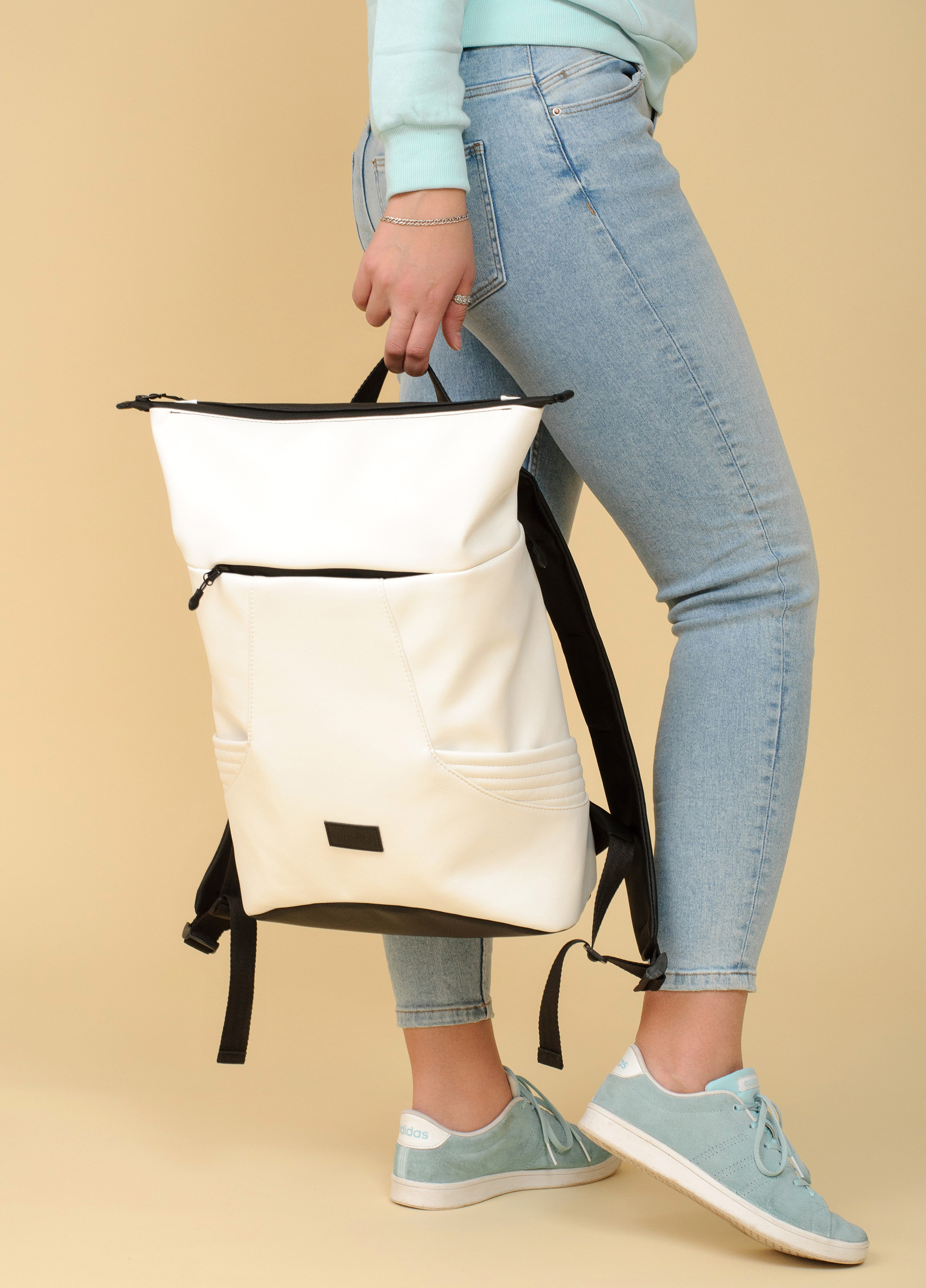 

Рюкзак ролл Sambag унисекс RollTop KQN белый