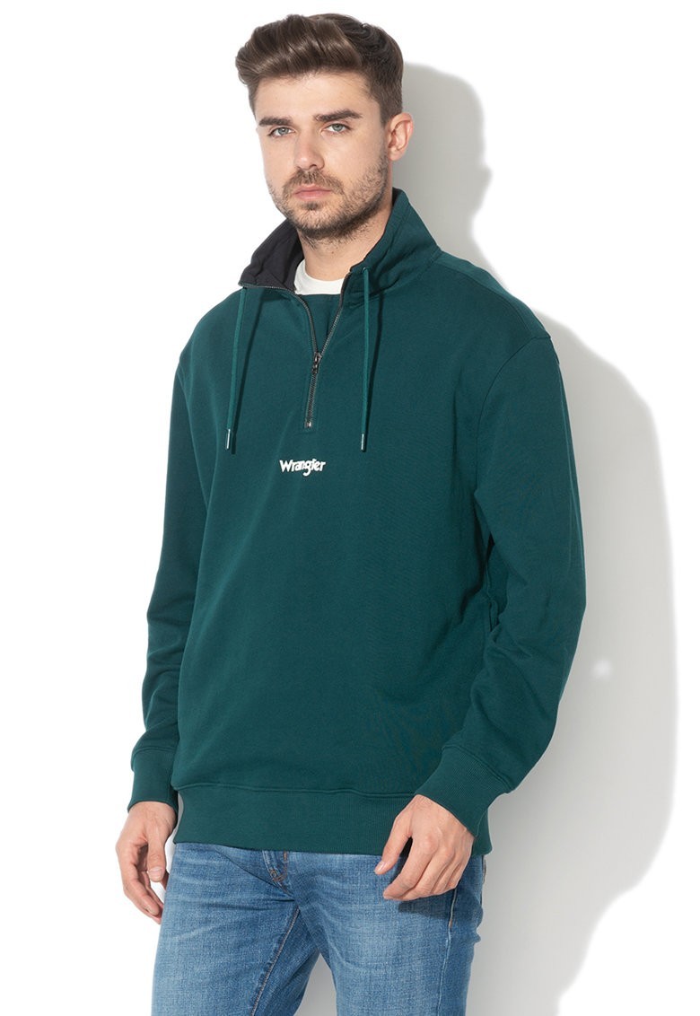 

Толстовка Wrangler Half Zip Sweat Loose Fit Зеленый XL-00