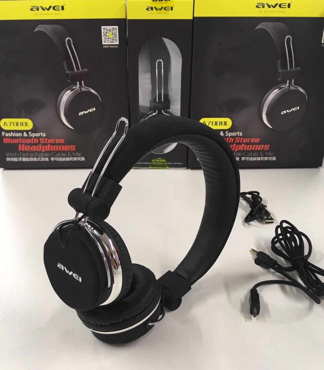 

Наушники с микрофоном Bluetooth AWEI A-700BL