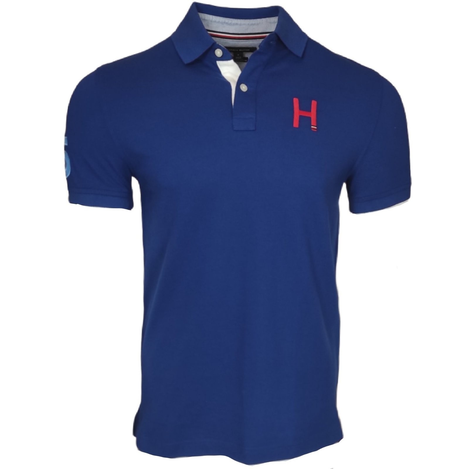 

Поло Tommy Hilfiger,с коротким рукавам,с логотипом,синий,78Е9328431,р.М