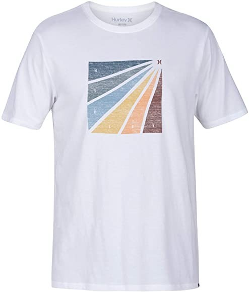 

Мужская футболка Hurley Prism Burst с графическим принтом ,белый,AO8796, р.XXL