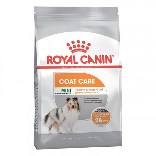 

Сухой корм для собак малых пород Royal Canin MINI COAT CARE улучшение блеска шерсти через 28 дней (1 кг)