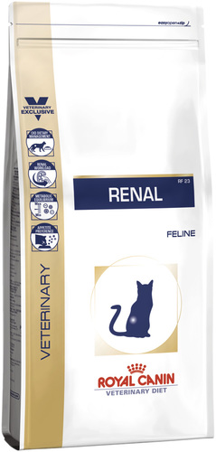 Лечебный сухой корм для кошек Royal Canin RENAL FELINE для взрослых котов с хронической почечной недостаточностью (2 кг)