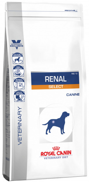 

Лечебный сухой корм для собак Royal Canin RENAL SELECT CANINE при хронической почечной недостаточности (2 кг)