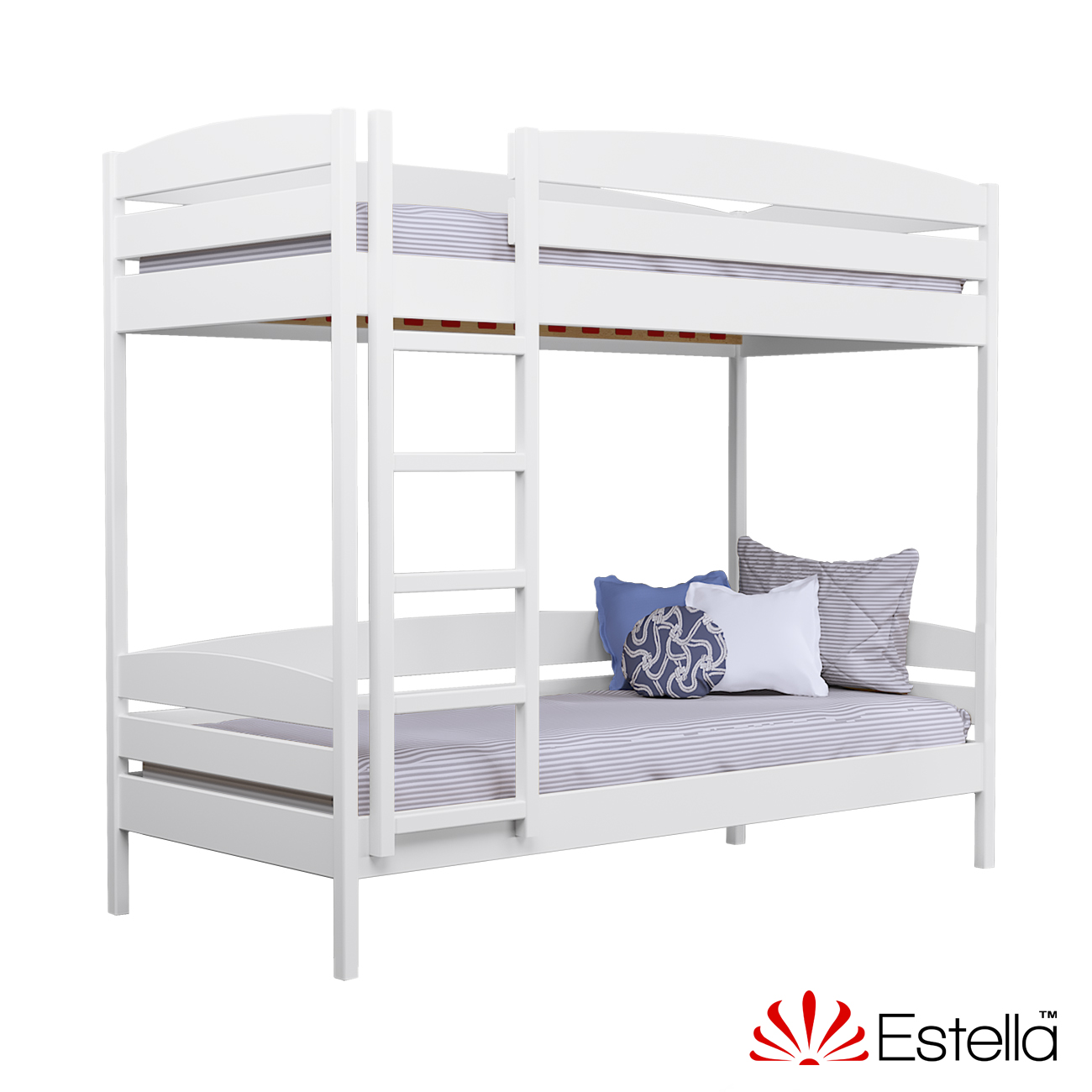 

Двухъярусная кровать Дуэт Плюс без ящиков Estella 80х200 107 - белый Щит 2Л25