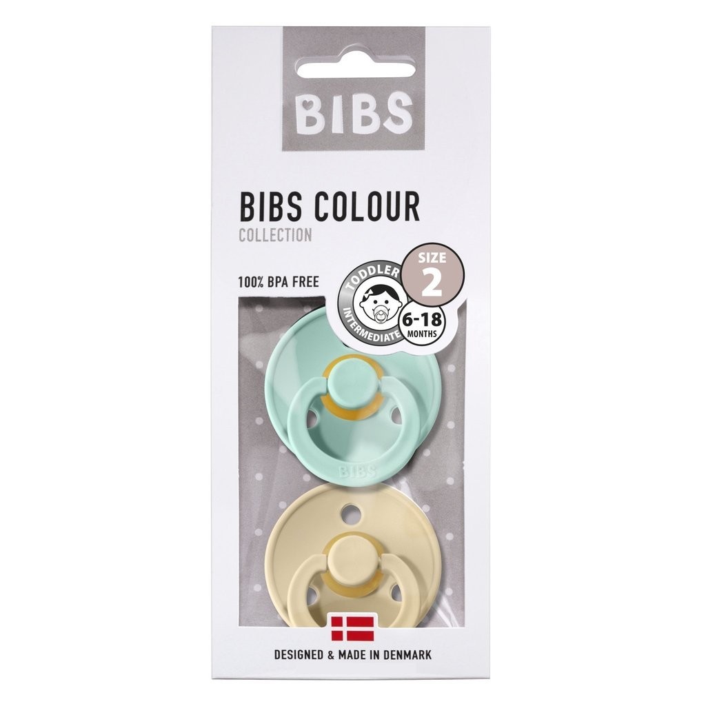 

Пустышка BIBS Mint+Vanilla 6-18 мес. 2 шт.