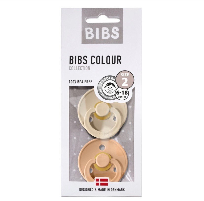 

Пустышка BIBS Vanilla + Peach 6 -18 мес.