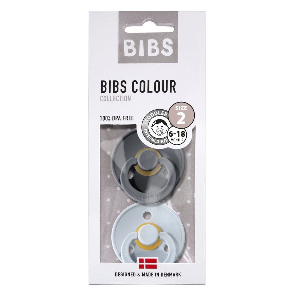 

Пустышка BIBS Iron+Baby Blue 6-18 мес.