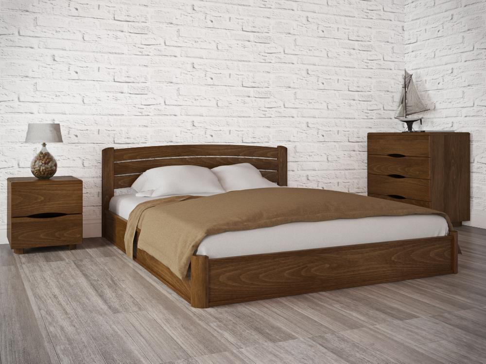 

Кровать двуспальная Олимп София Люкс 160x200 Орех