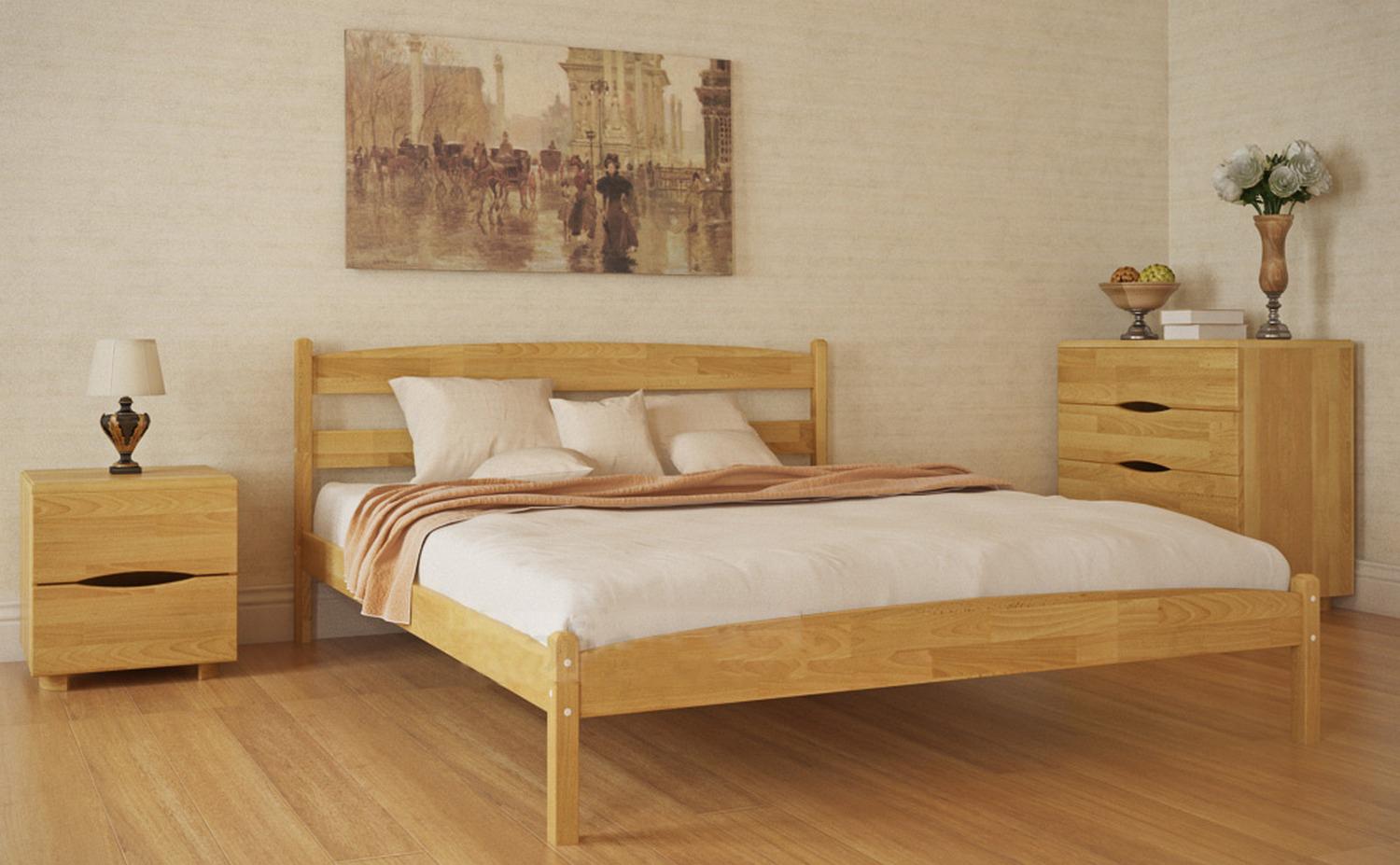 

Кровать двуспальная Олимп Лика без изножья 160x200 Бук