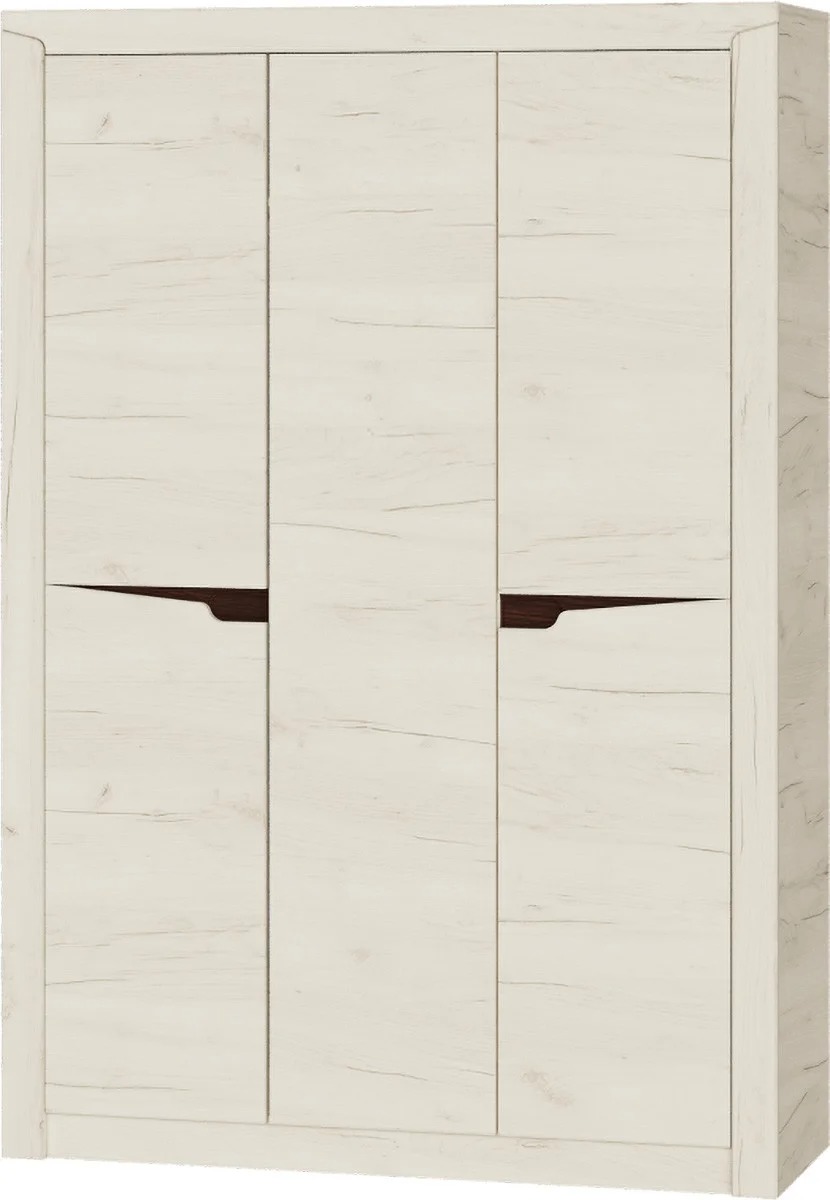 

Распашной шкаф в спальню, прихожую, гостиную из ДСП Либерти 1420 дуб крафт белый + венге цвет Эверест (без зеркала)