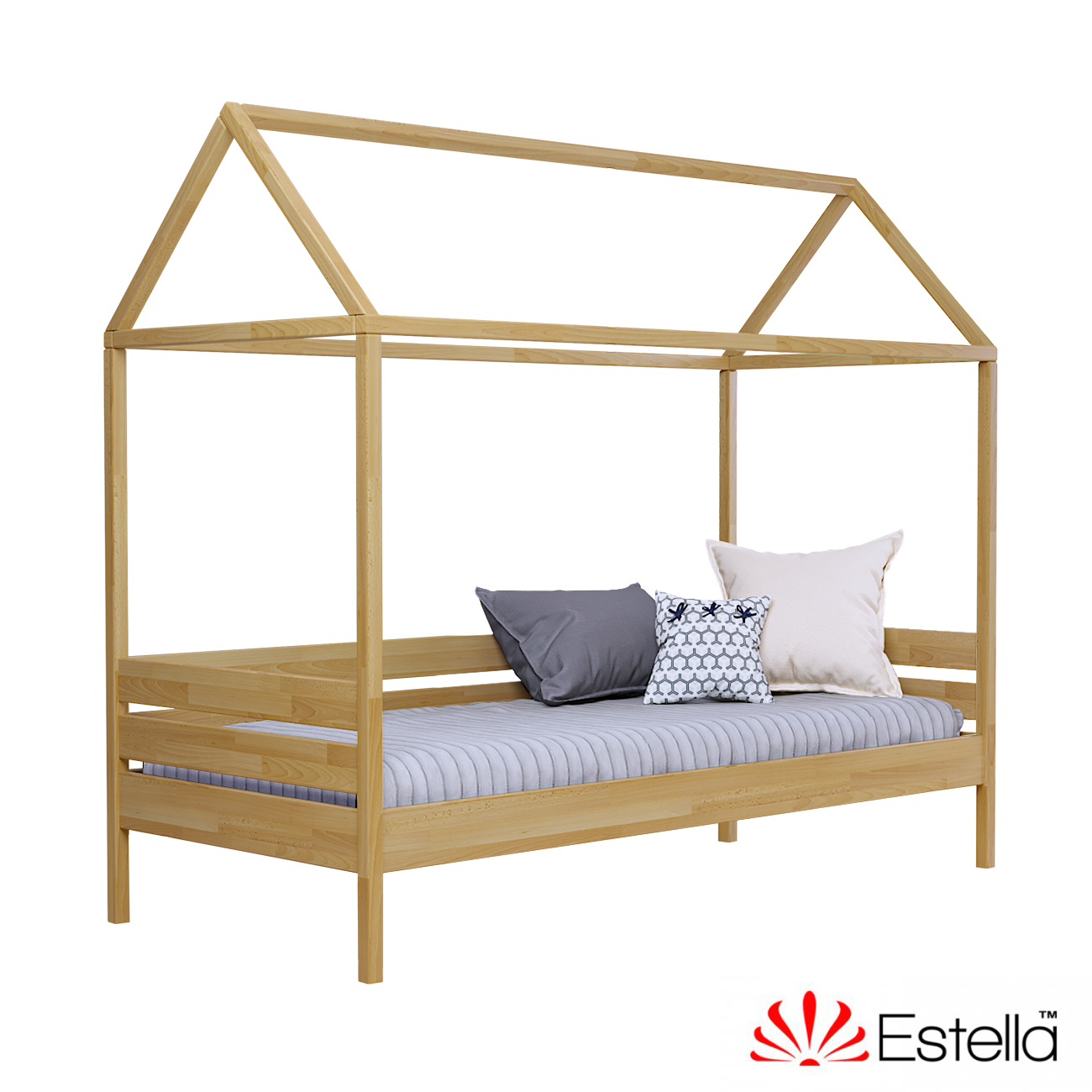 

Кровать детская Амми без ящиков Estella 90х190 102 - бук Щит Л25