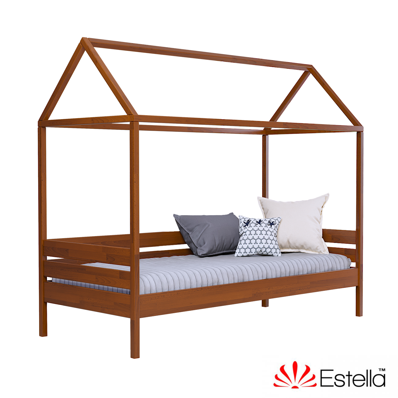 

Кровать детская Амми без ящиков Estella 80х190 105 - ольха Щит Л25