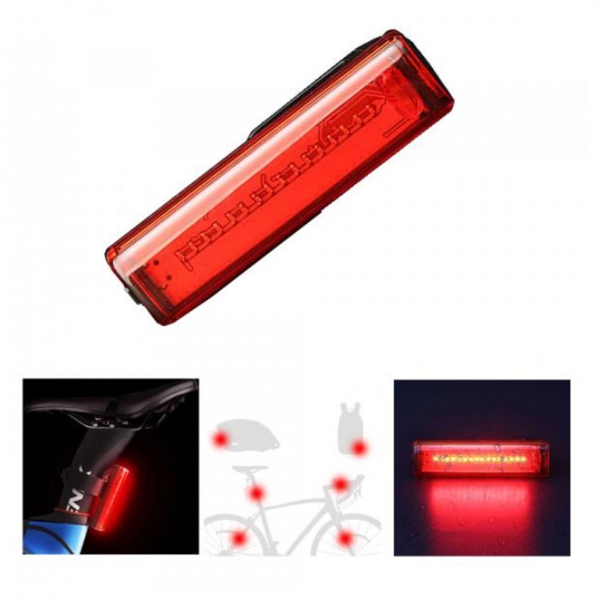 

Фонарь велосипедный "STOP" Snitch T15-16NANO (красный), диода: LED, Водозащита IP65, до 70 часов работы