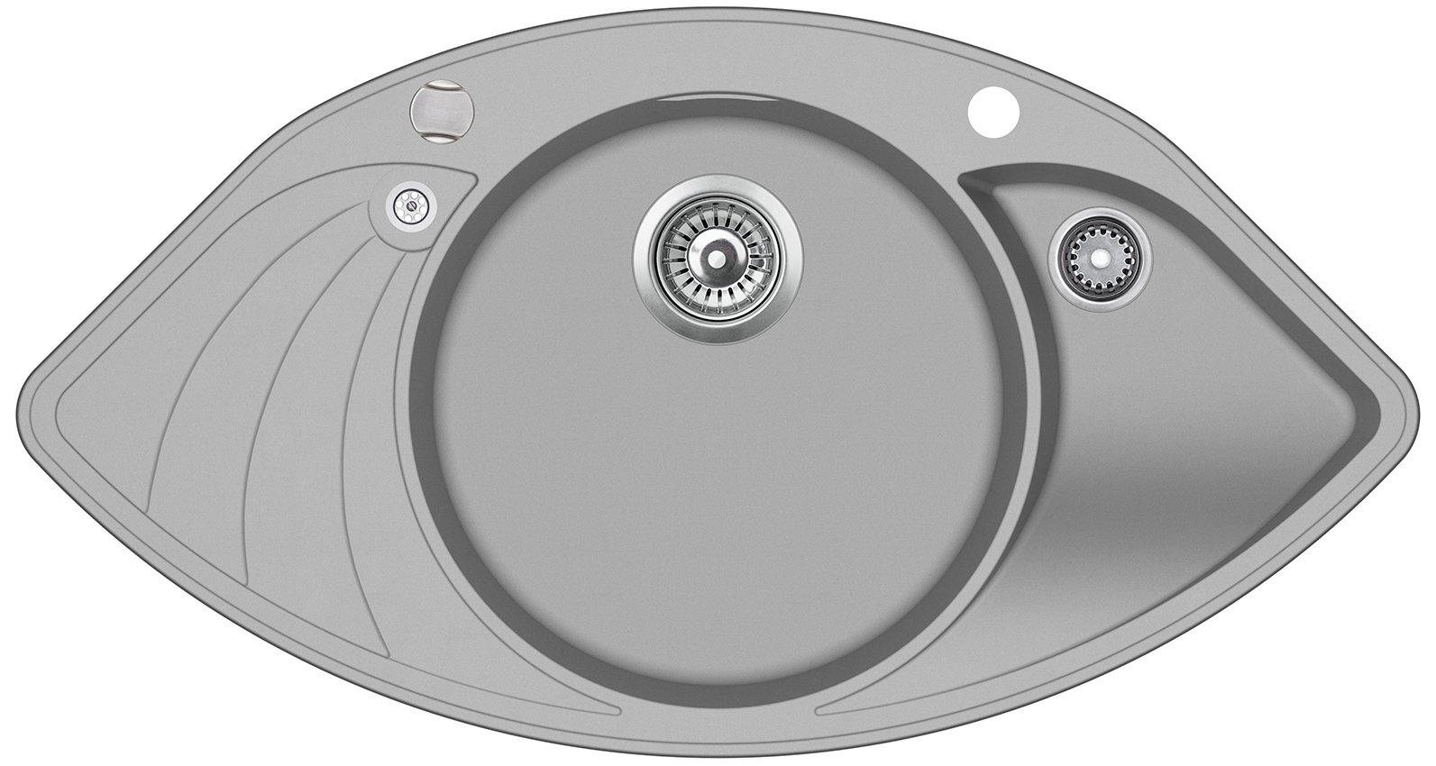 

Кухонная мойка AquaSanita Papillon SCP151AW-220 Argent, серый