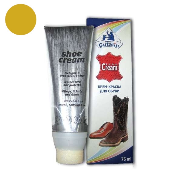 

Крем для обуви Mr. Gutalin Shoe Cream бежево-желтый, 75 мл