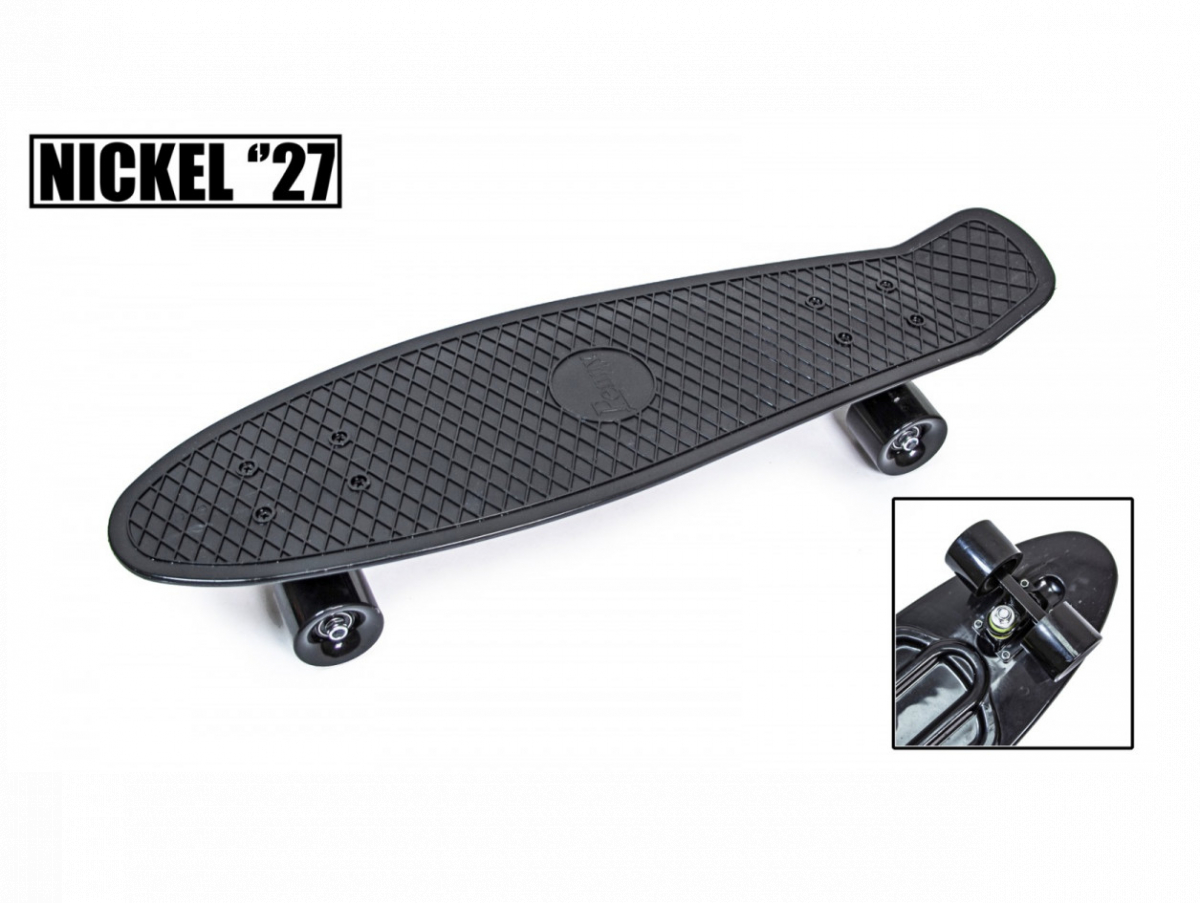 

Пенни борд Nickel 27" матовые колеса Black
