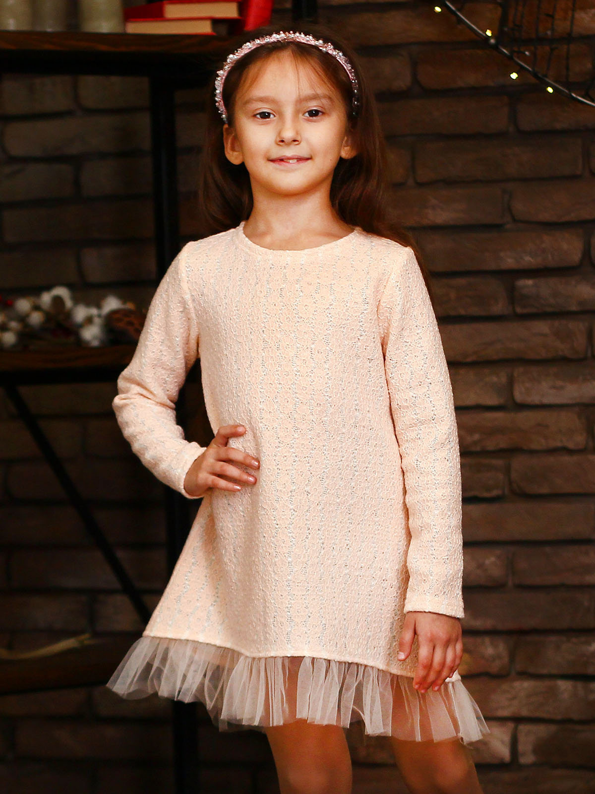 

Платье нарядное JULA KIDS 110 Персиковый 201109