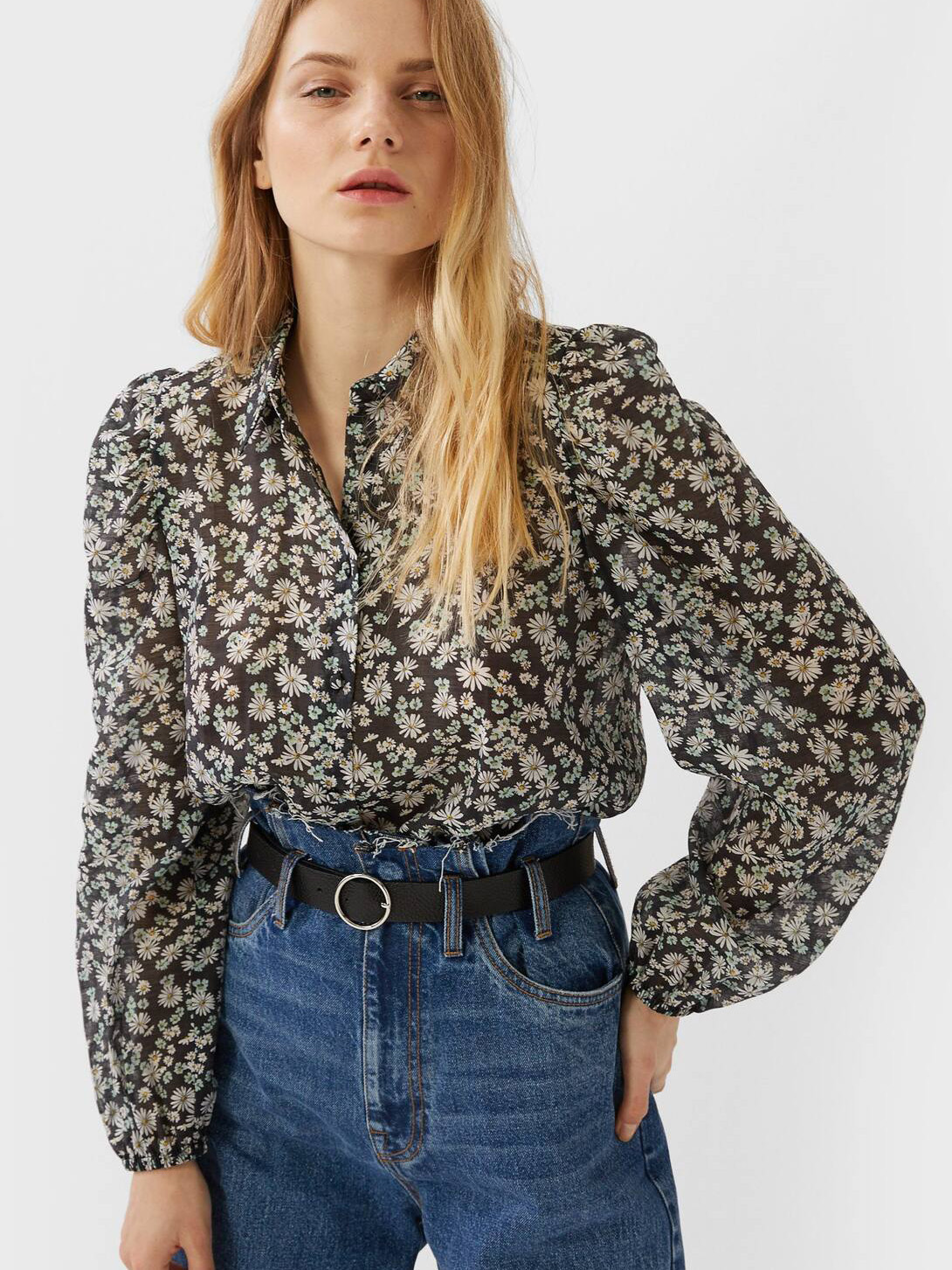 

Блуза Stradivarius 02045753511 S Принт