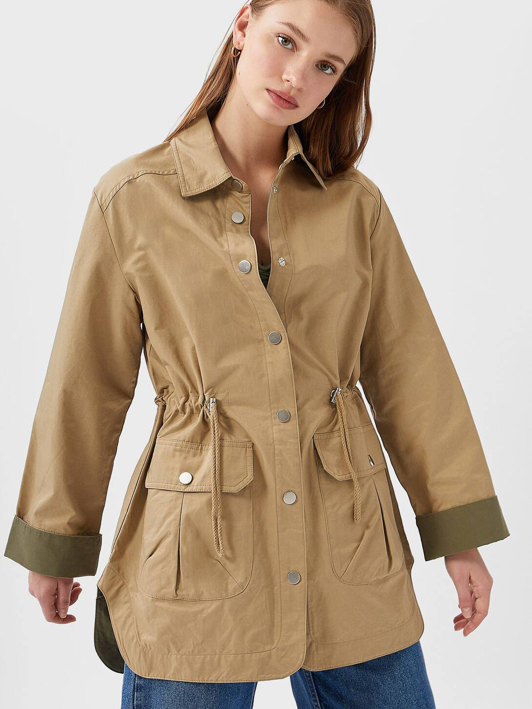 

Тренч Stradivarius 01793456450  Коричневый, Тренч Stradivarius 01793456450 S Коричневый