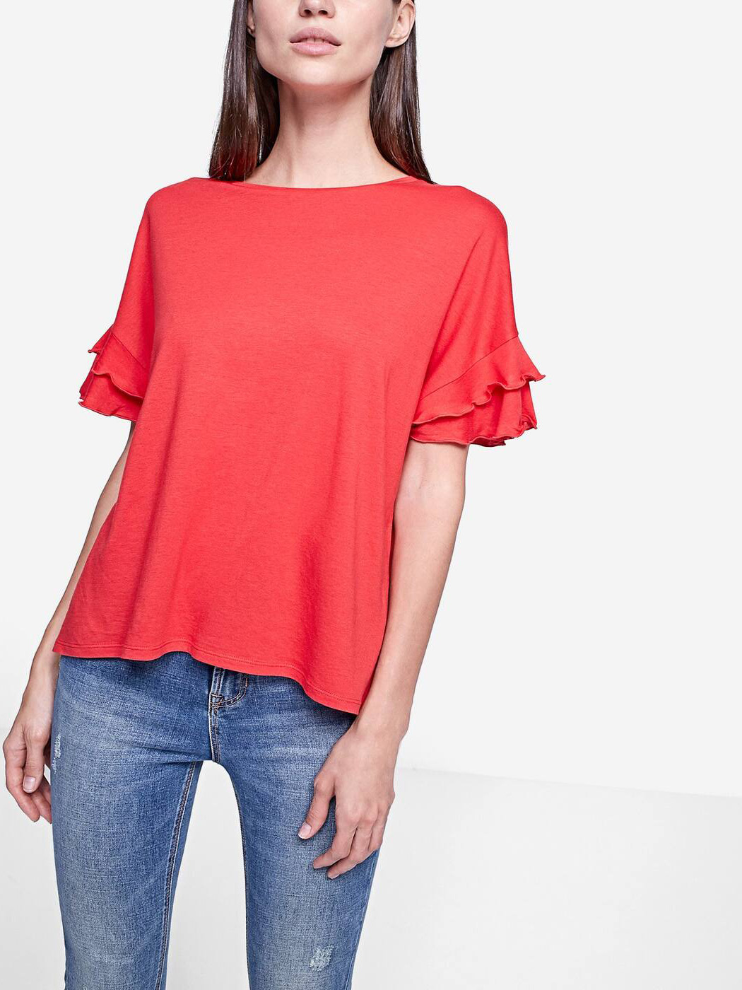 

Футболка Stradivarius 02521089100 S Красная