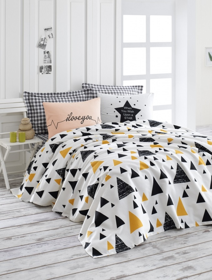 

Покрывало-пике Lotus Home Perfect Golden Star Желтое 200х235 (svt-2000022271172)