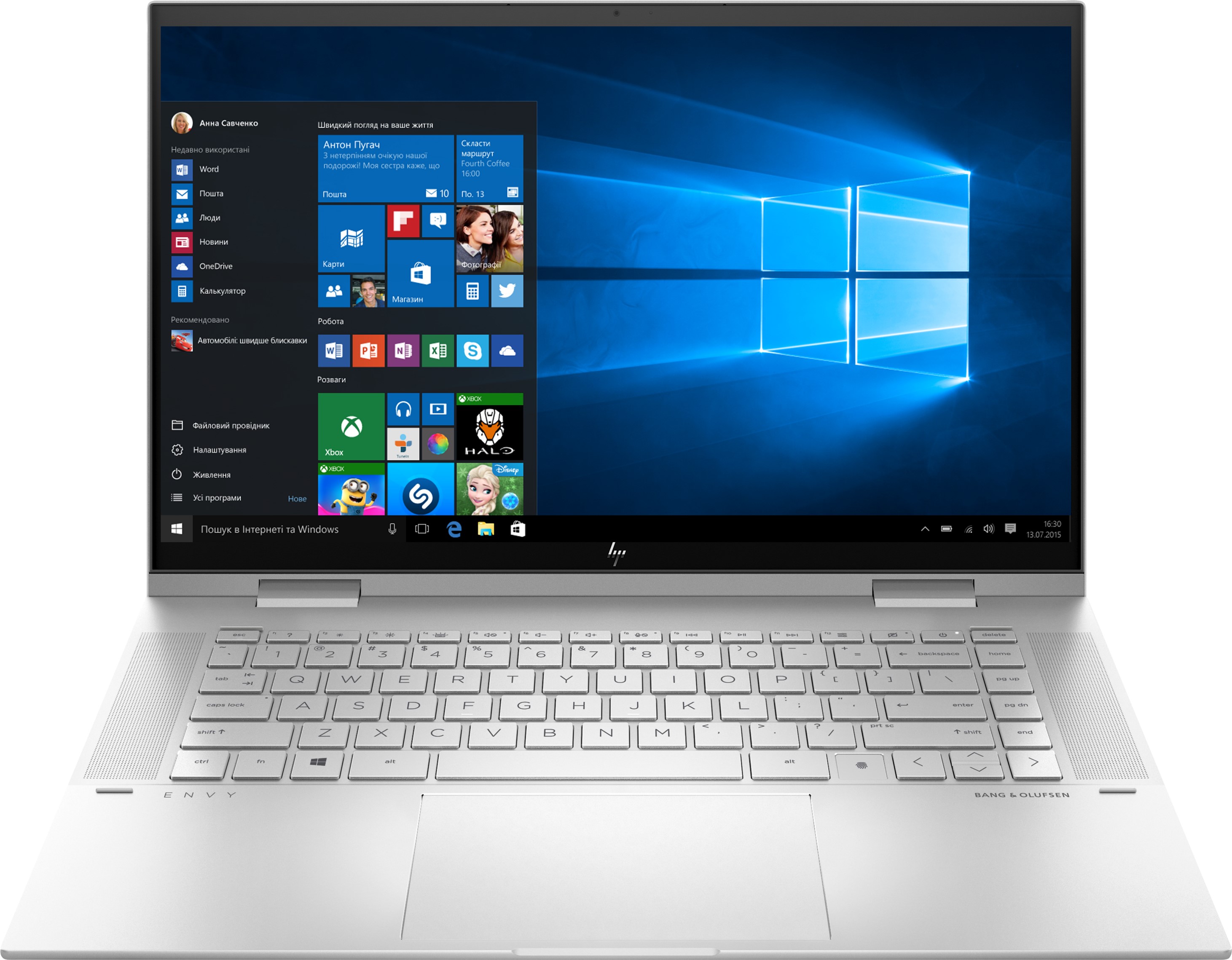 

Ноутбук HP Envy x360 Convertible 15-es0007ua (423K7EA) Natural Silver