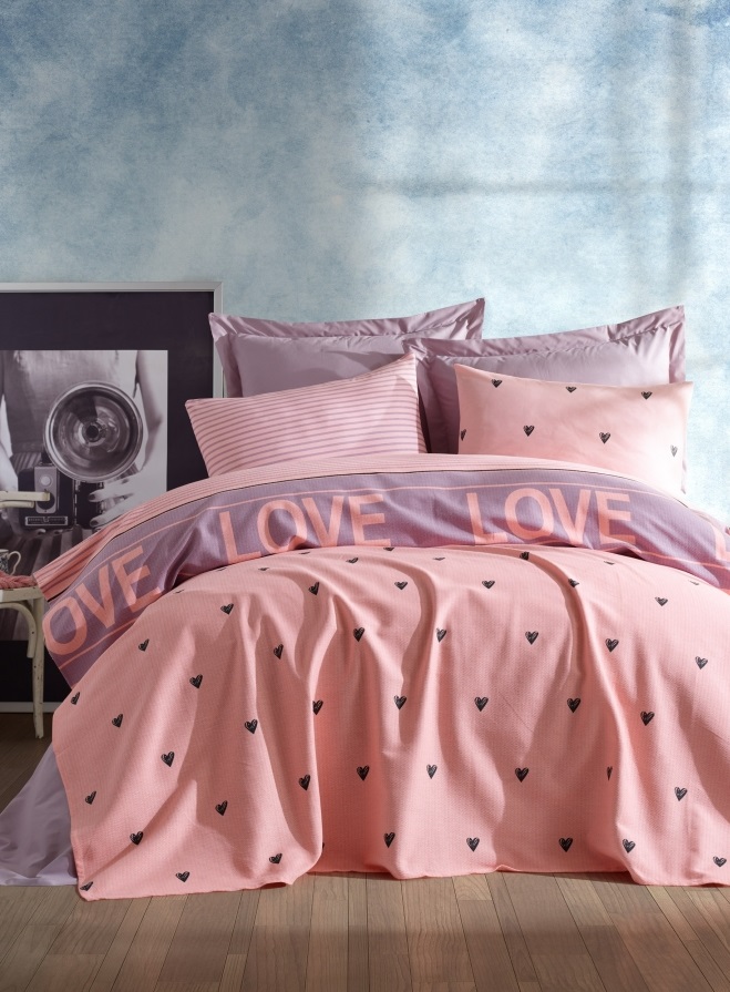 

Покрывало-пике Lotus Home Perfect Love You Лиловое 200х235 (svt-2000022271226)