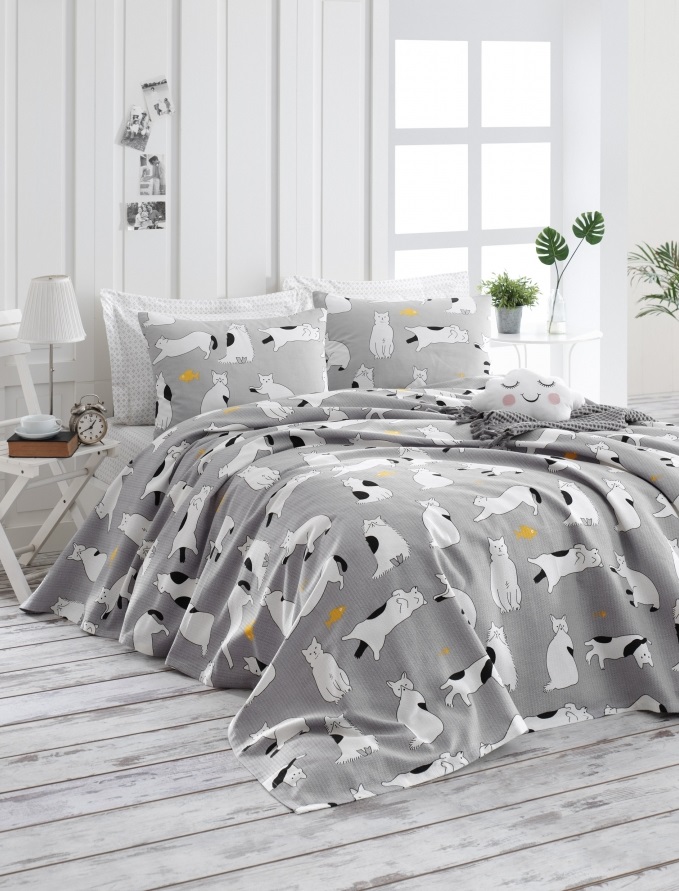 

Покрывало-пике Lotus Home Perfect Meow 160х235 (svt-2000022271400)