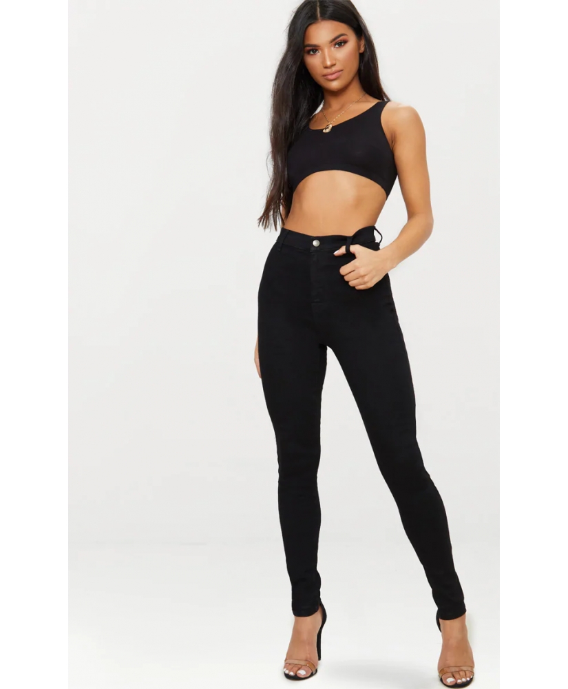 

Джинси PrettyLittleThing CLV1602 36 Чорний