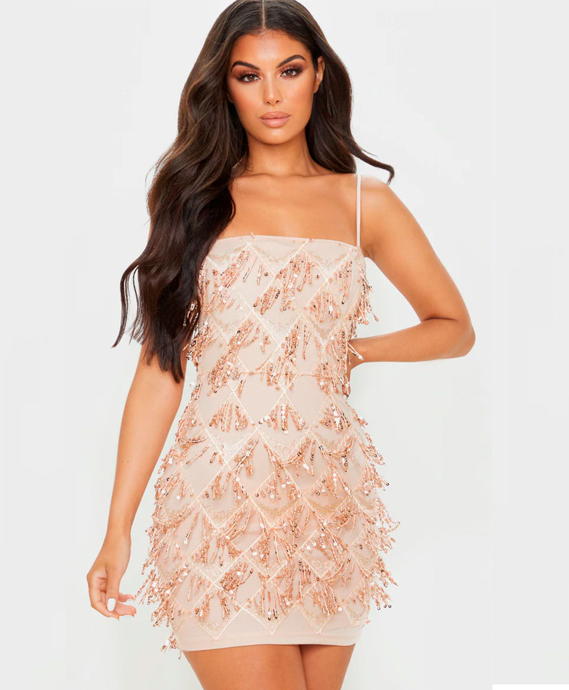

Плаття PrettyLittleThing 29083 42 Бежевий