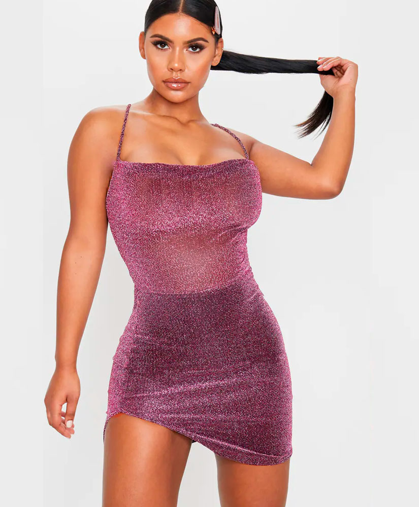 

Плаття PrettyLittleThing 36606 38 Фіолетовий
