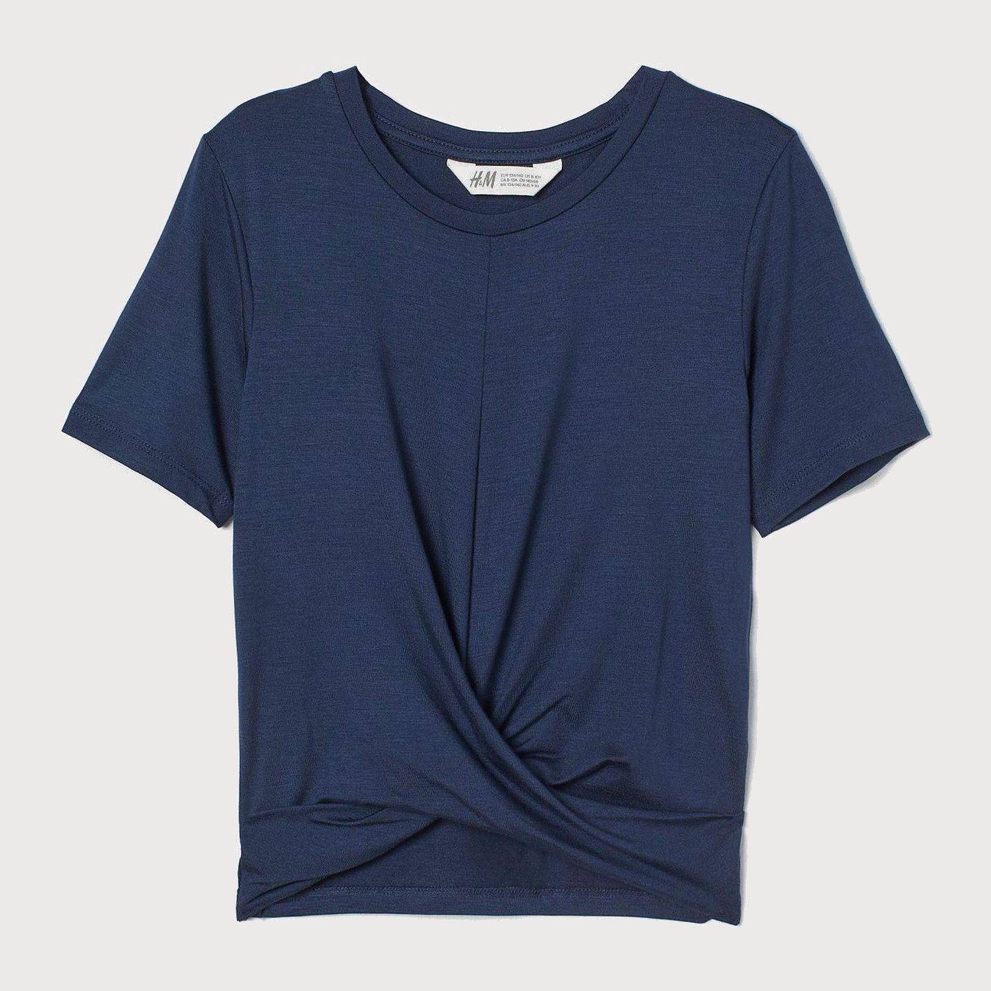 

Футболка H&M 8567751-AAQJ 158-164 см Темно-синяя