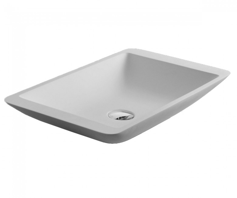 

Умывальник Volle Solid Surface 60x35 см (13-40-859) матовый белый камень