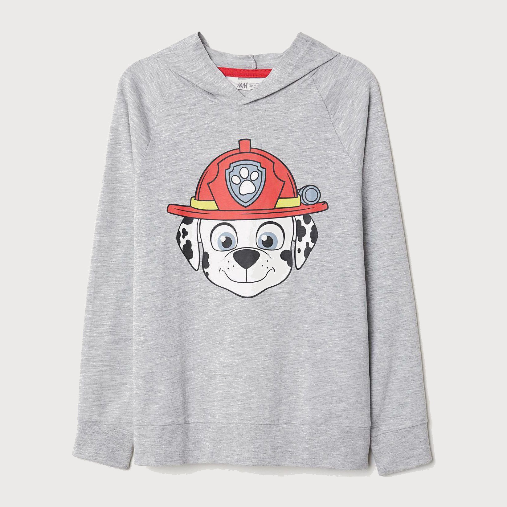 

Худи H&M 6758418-AAQS 110-116 см Серое с принтом