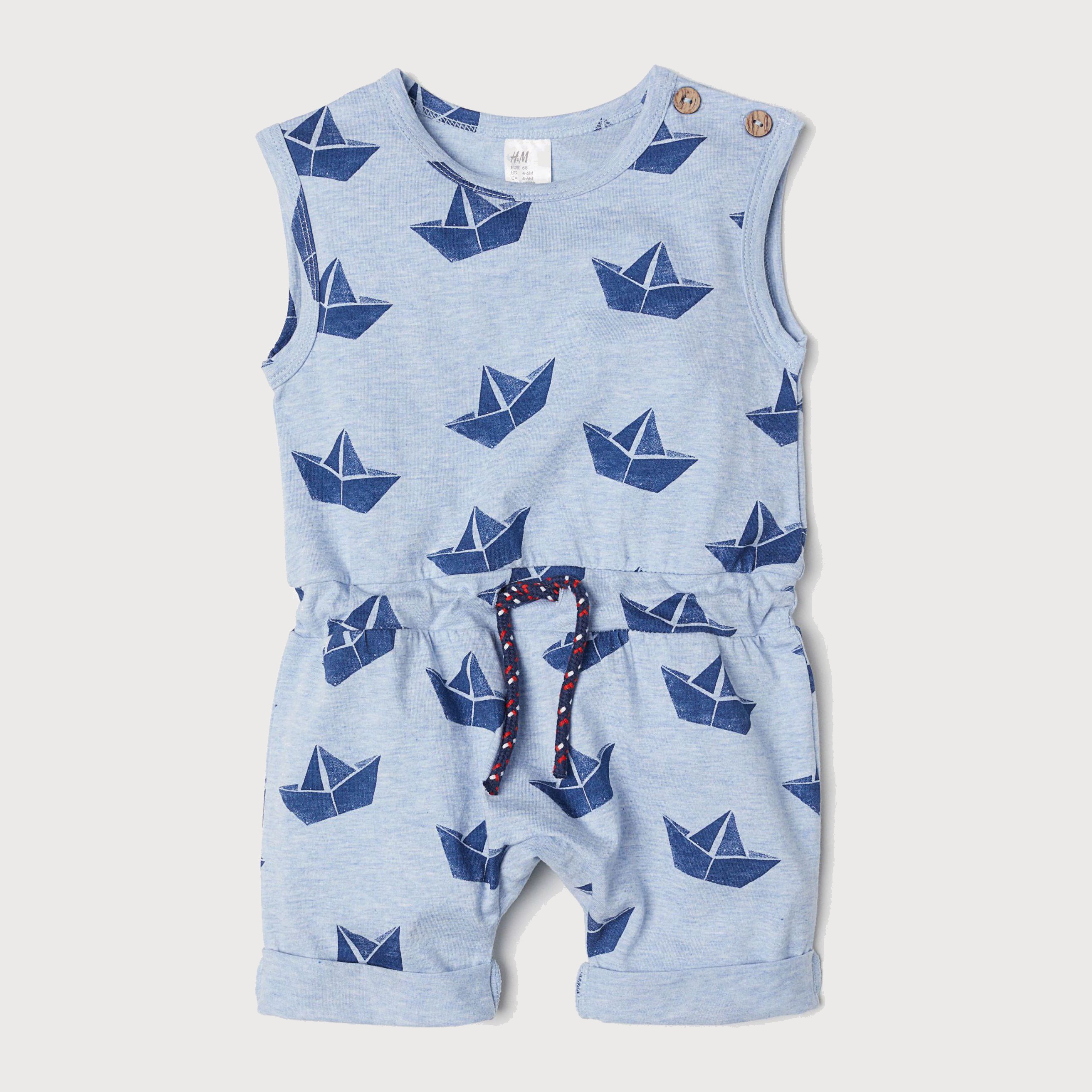 

Песочник H&M 6335038-AASK 68 см Голубой в узоры