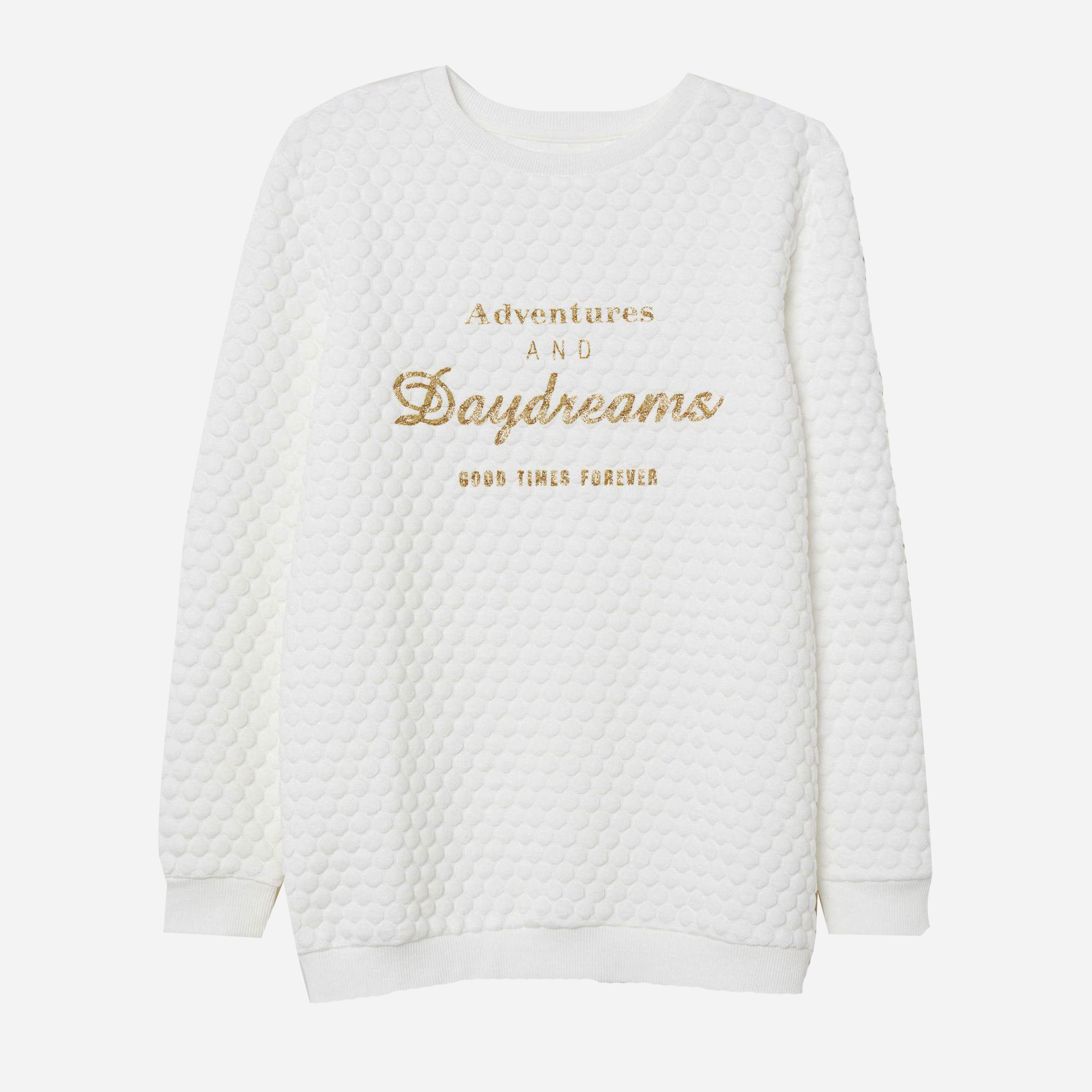 

Свитшот H&M 6270098-AAPT 158-164 см Белый с принтом