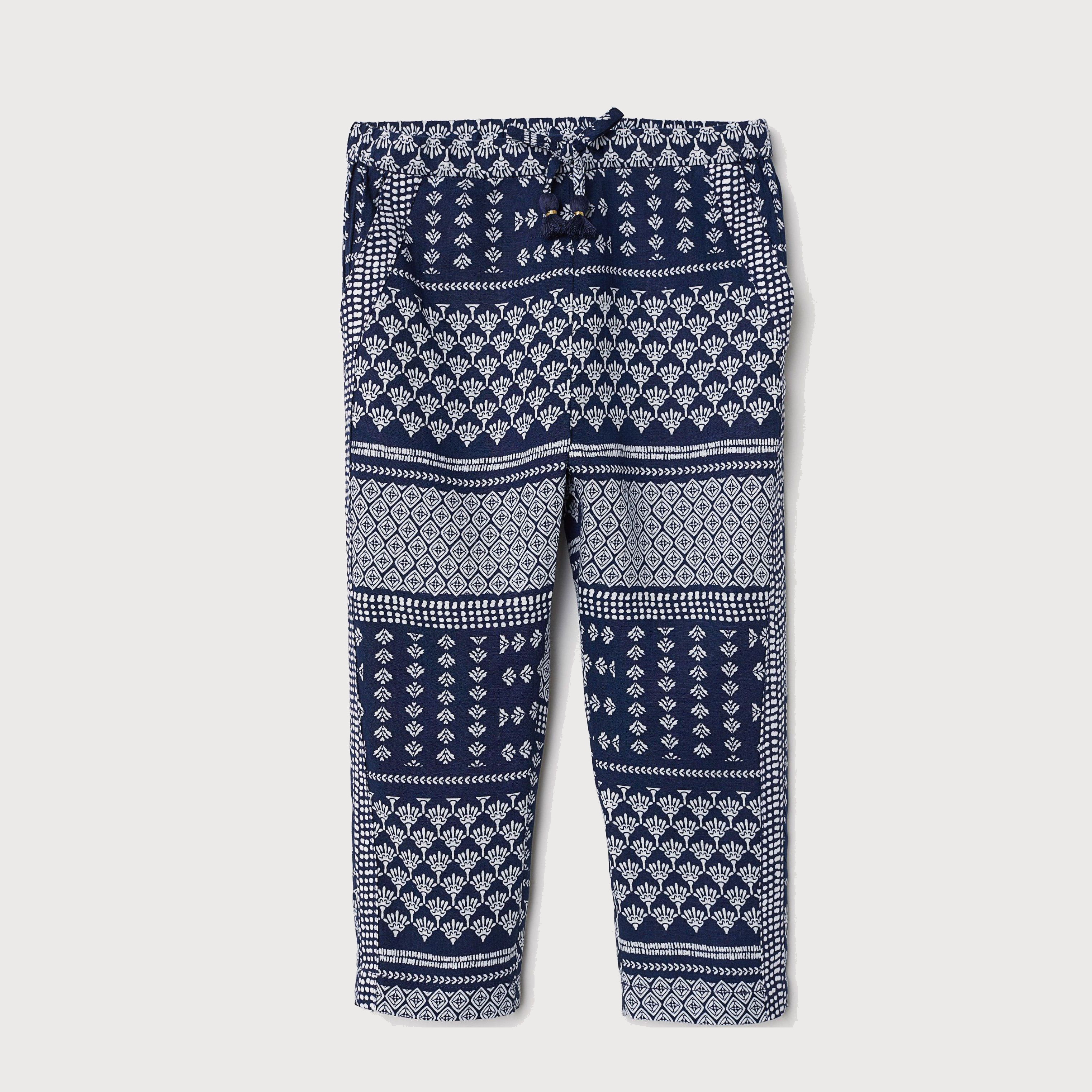 

Брюки H&M 6174967-AARR 104 см Темно-синие в узоры