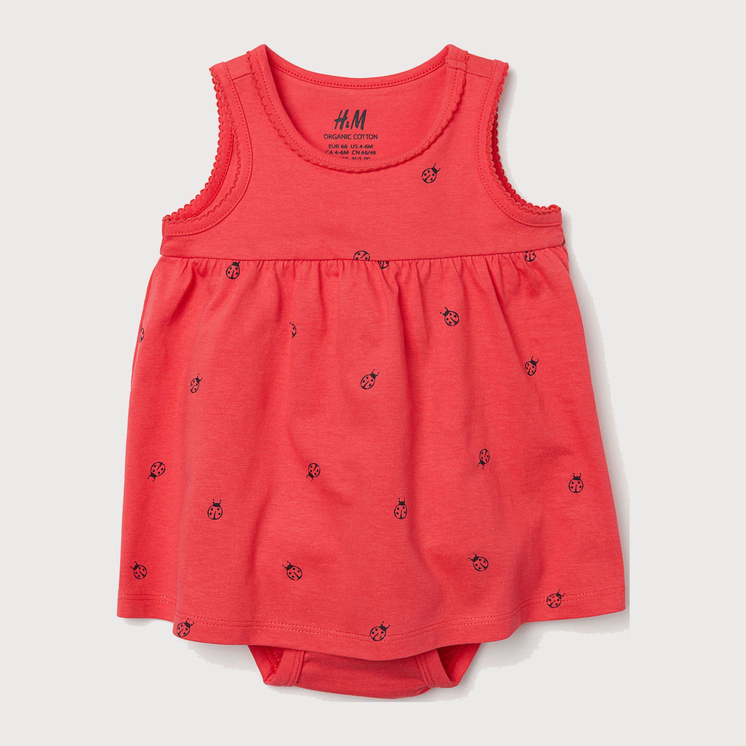 

Сарафан + трусики H&M 6064757-ACQX 92 см Красные в черные узоры