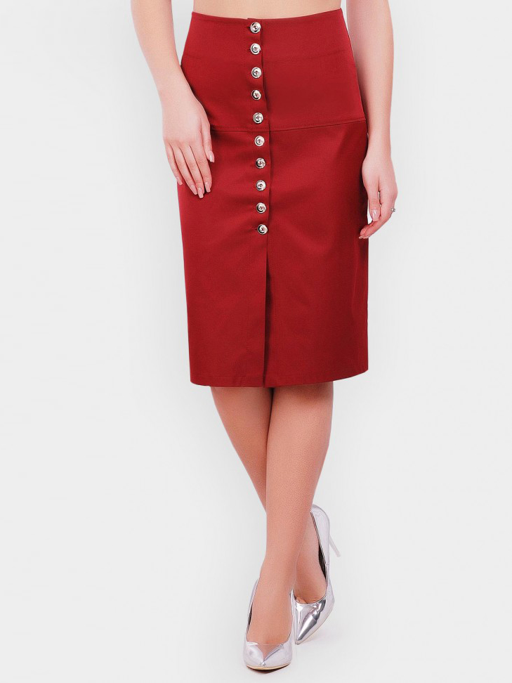 

Юбка Fashion Up YUB-1051B S (42) Бордовая