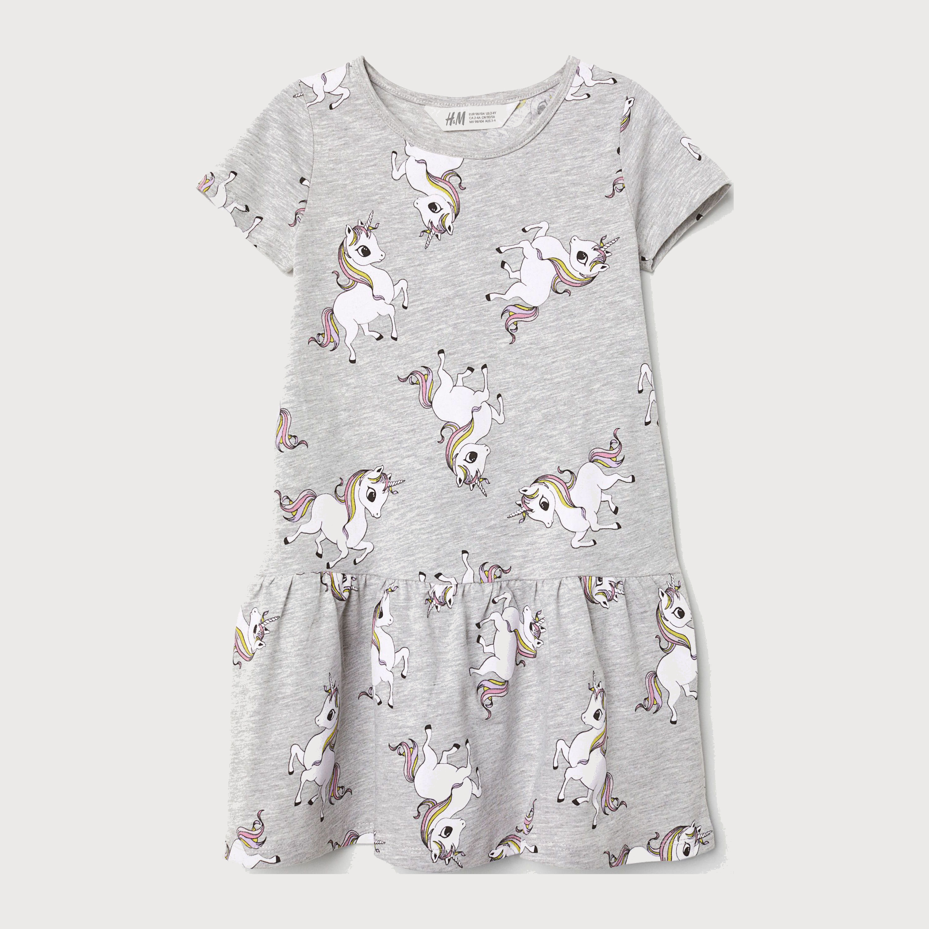 

Платье H&M 5651837-AAQS 92 см Серое с принтом