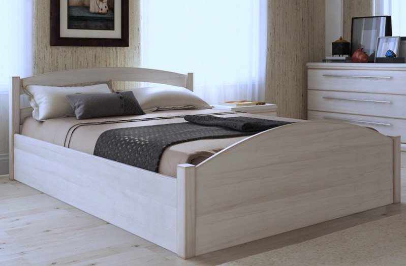 

Кровать ARTmebli Вероника с П/М 140х200 Б100 белоснежный