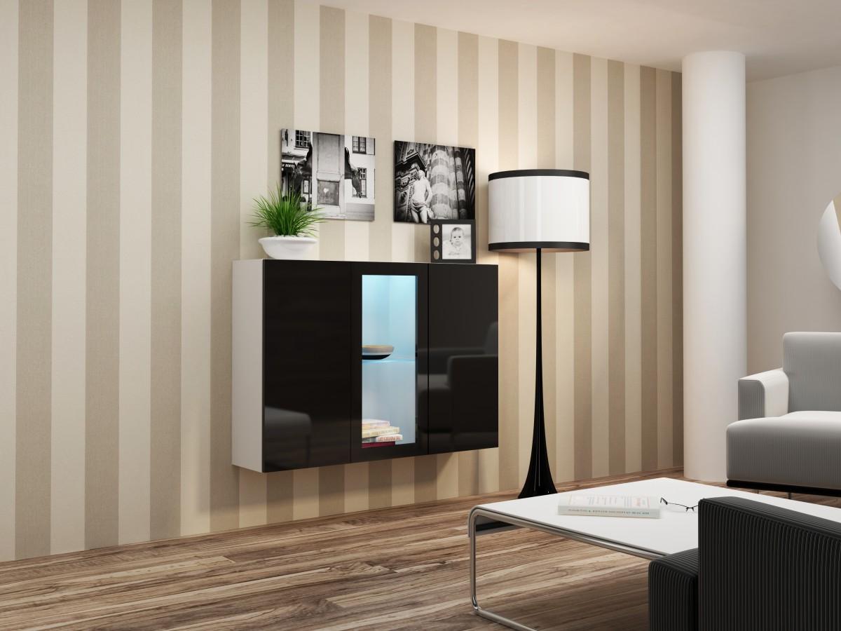 

Комод Vigo Cama Белый матовый + Черный глянец